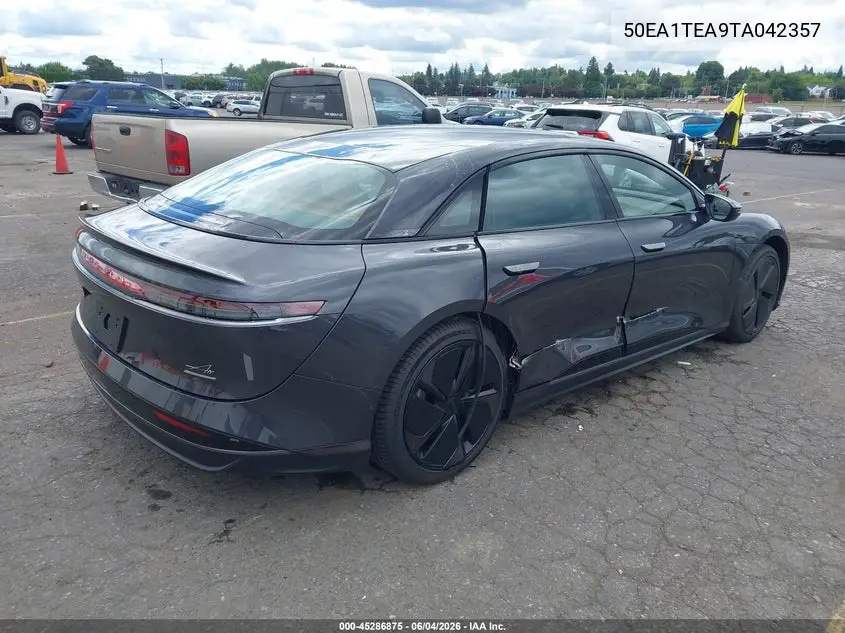 2026 Lucid Air Touring VIN: 50EA1TEA9TA042357 Lot: 45286875