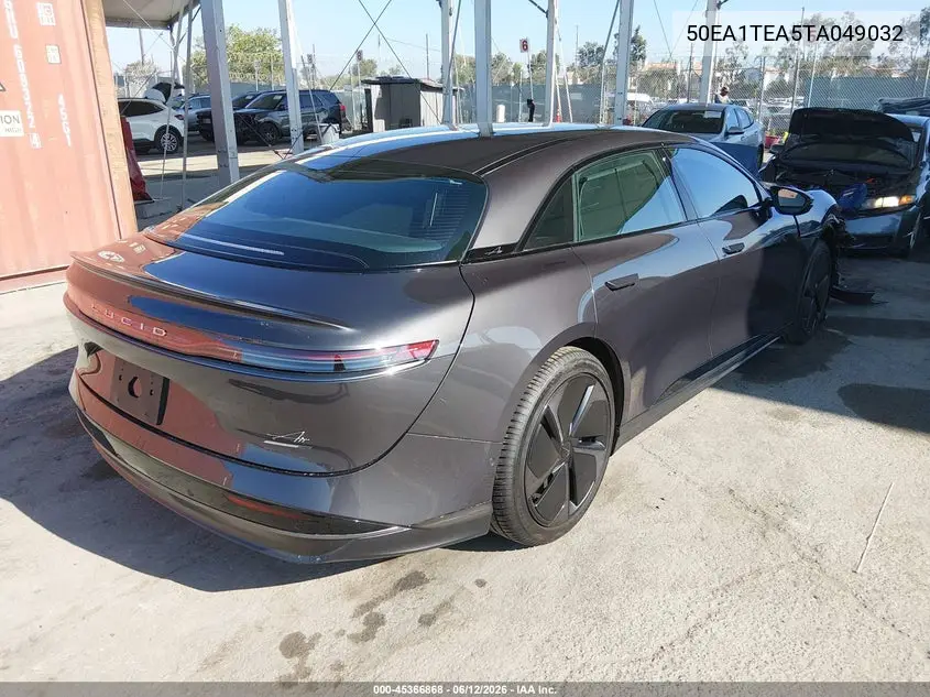 2026 Lucid Air Touring VIN: 50EA1TEA5TA049032 Lot: 45366868