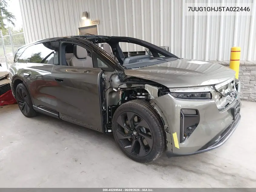 2026 Lucid Gravity Grand Touring VIN: 7UUG1GHJ5TA022446 Lot: 45289544