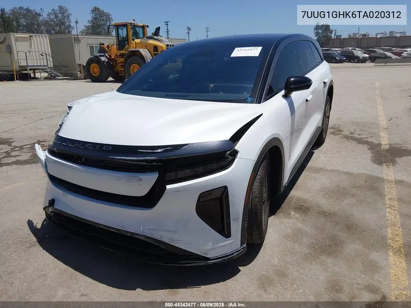 2026 Lucid Gravity Grand Touring VIN: 7UUG1GHK6TA020312 Lot: 45342477