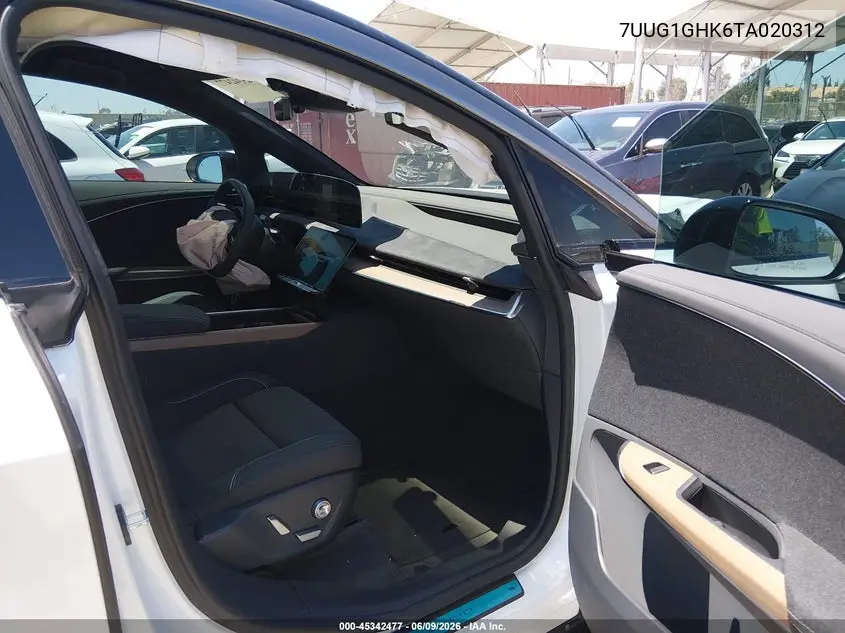 2026 Lucid Gravity Grand Touring VIN: 7UUG1GHK6TA020312 Lot: 45342477