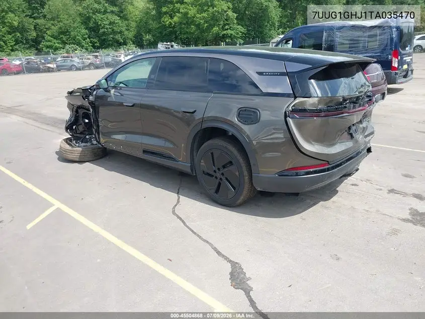 2026 Lucid Gravity Grand Touring VIN: 7UUG1GHJ1TA035470 Lot: 45504868