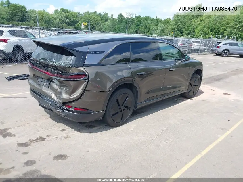 2026 Lucid Gravity Grand Touring VIN: 7UUG1GHJ1TA035470 Lot: 45504868