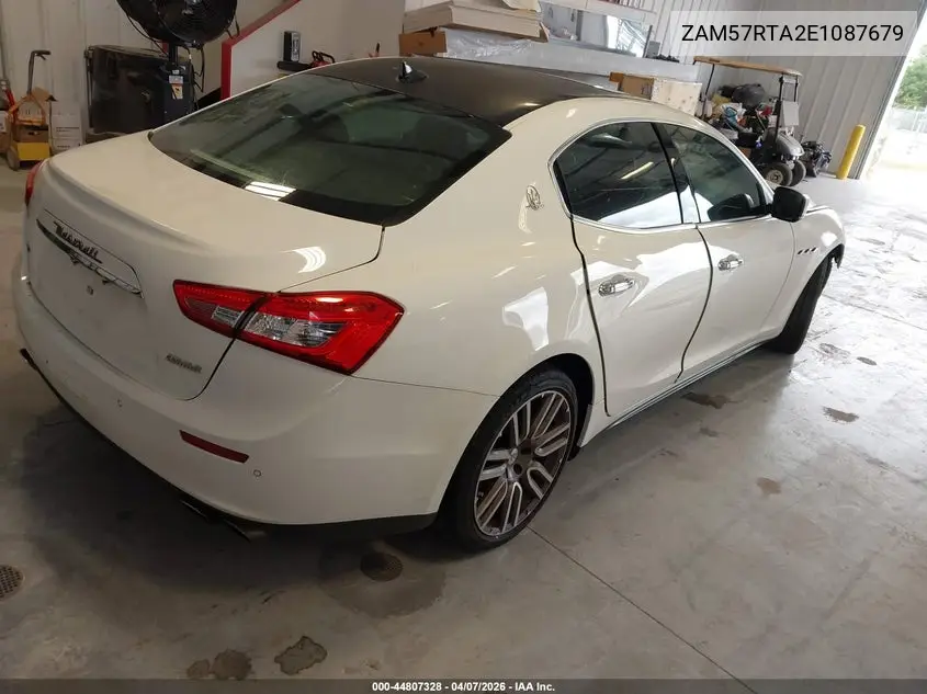 2014 Maserati Ghibli S Q4 VIN: ZAM57RTA2E1087679 Lot: 44807328