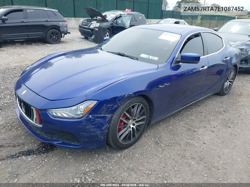 2014 Maserati Ghibli S Q4 VIN: ZAM57RTA7E1087452 Lot: 44974022