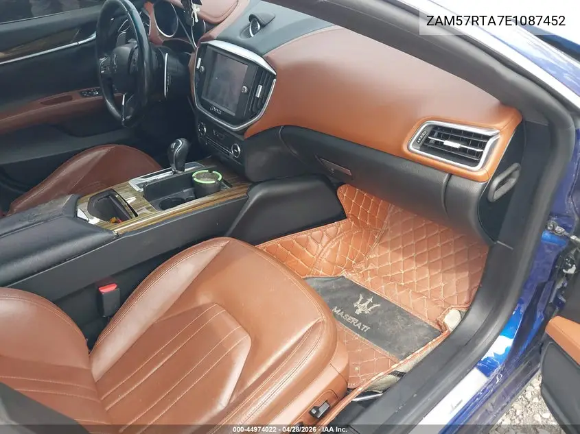 2014 Maserati Ghibli S Q4 VIN: ZAM57RTA7E1087452 Lot: 44974022