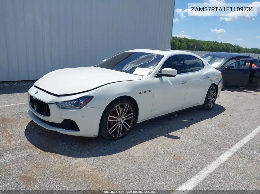 2014 Maserati Ghibli S Q4 VIN: ZAM57RTA1E1109736 Lot: 45077561