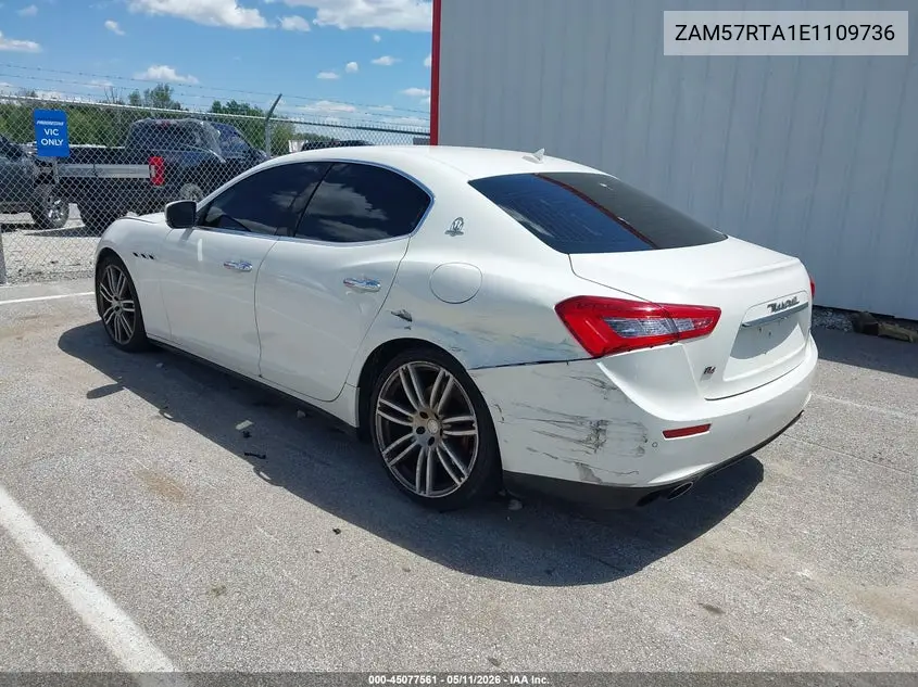 2014 Maserati Ghibli S Q4 VIN: ZAM57RTA1E1109736 Lot: 45077561