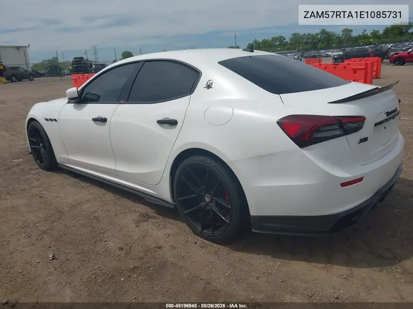2014 Maserati Ghibli S Q4 VIN: ZAM57RTA1E1085731 Lot: 45196945