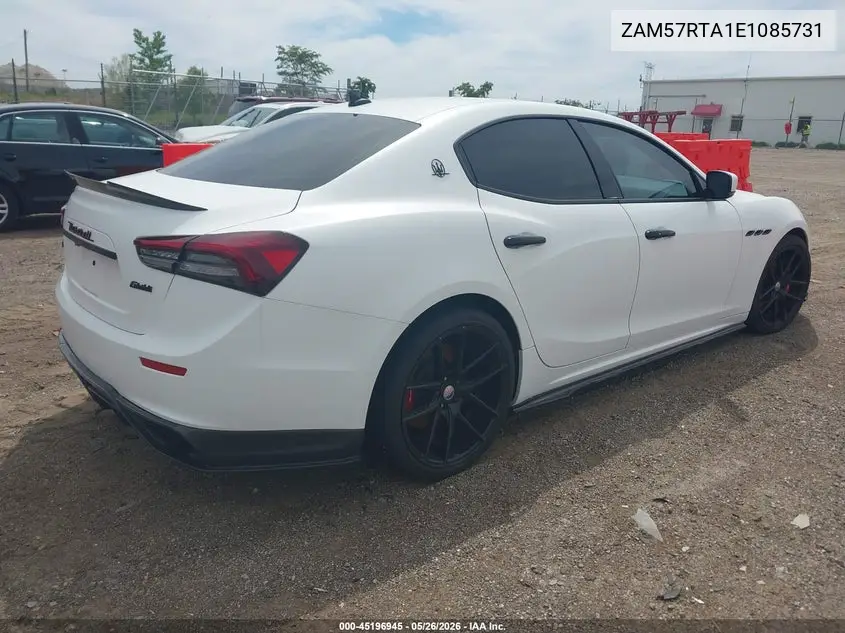 2014 Maserati Ghibli S Q4 VIN: ZAM57RTA1E1085731 Lot: 45196945