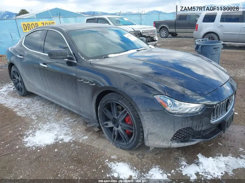 2015 Maserati Ghibli S Q4 VIN: ZAM57RTA0F1130028 Lot: 44414294