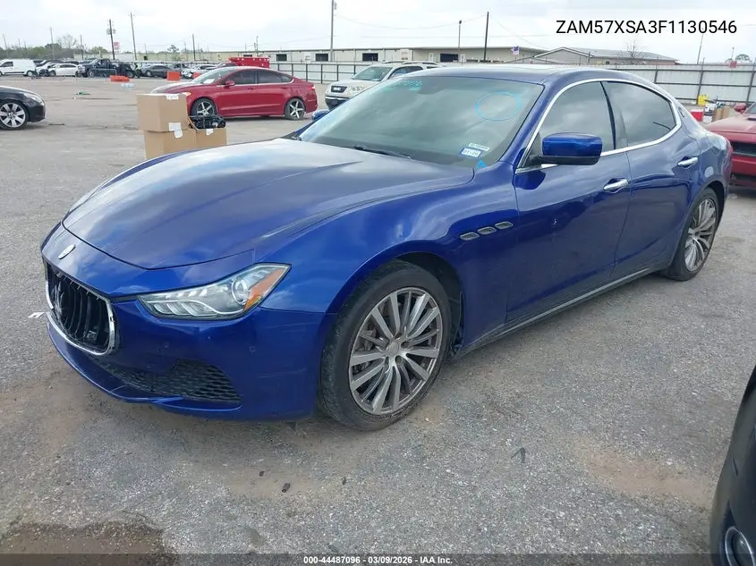 2015 Maserati Ghibli VIN: ZAM57XSA3F1130546 Lot: 44487096