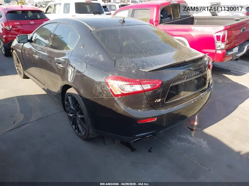 2015 Maserati Ghibli S Q4 VIN: ZAM57RTA6F1130017 Lot: 44824366