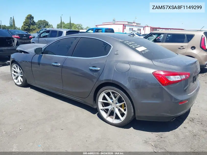 2015 Maserati Ghibli VIN: ZAM57XSA8F1149299 Lot: 44953118