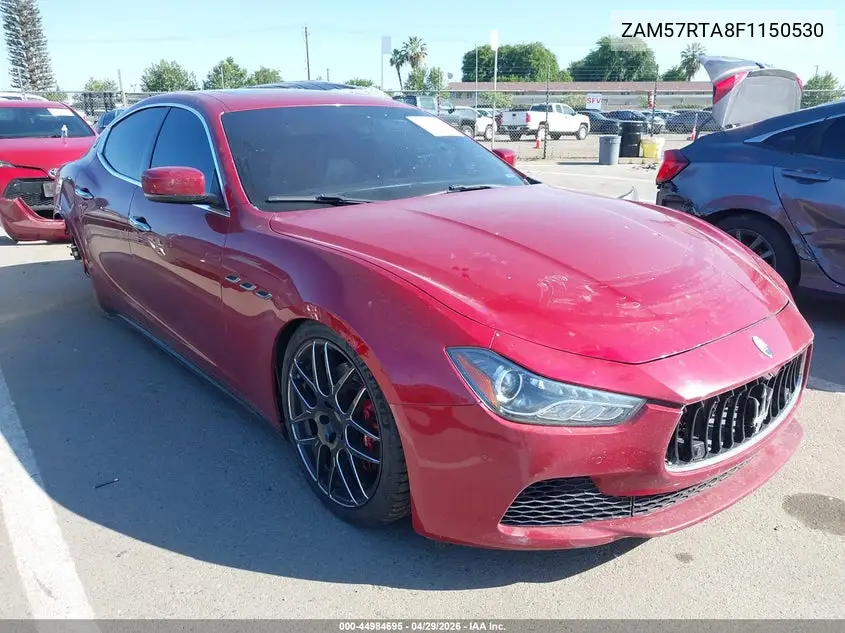 2015 Maserati Ghibli S Q4 VIN: ZAM57RTA8F1150530 Lot: 44984695