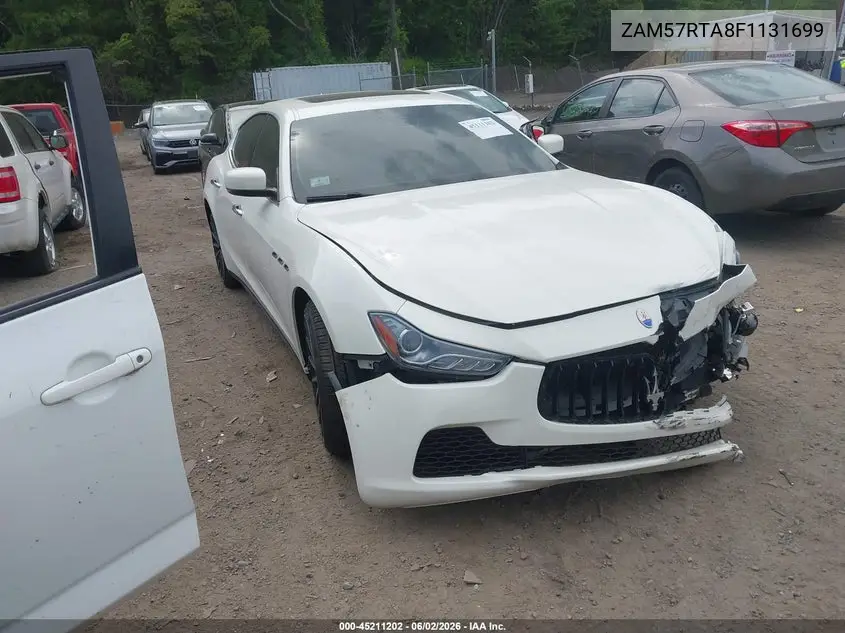 2015 Maserati Ghibli S Q4 VIN: ZAM57RTA8F1131699 Lot: 45211202