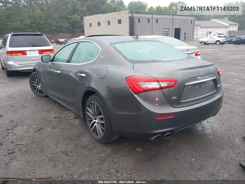 2015 Maserati Ghibli S Q4 VIN: ZAM57RTA1F1145203 Lot: 45231700