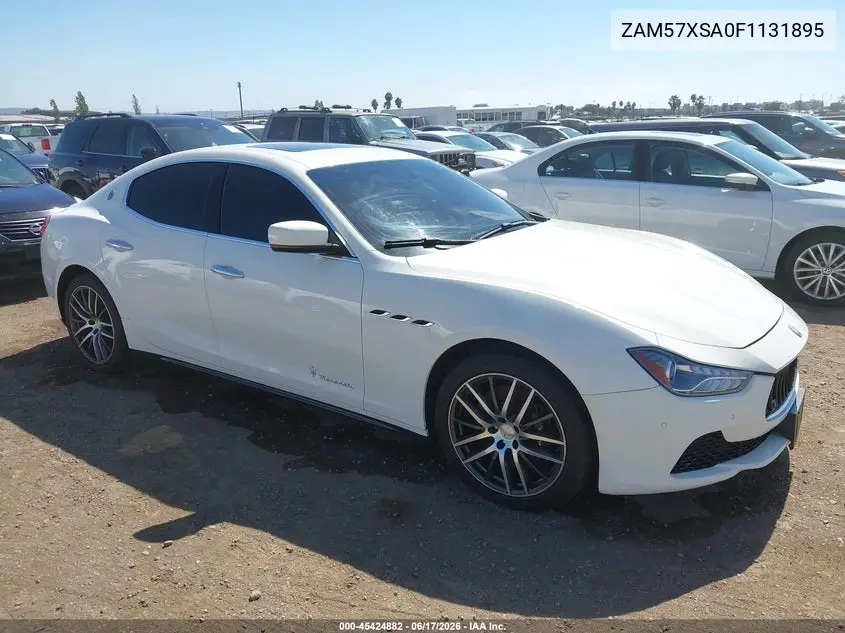2015 Maserati Ghibli VIN: ZAM57XSA0F1131895 Lot: 45424882