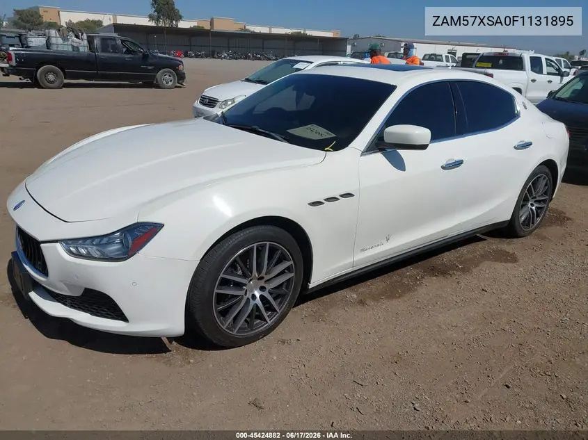 2015 Maserati Ghibli VIN: ZAM57XSA0F1131895 Lot: 45424882