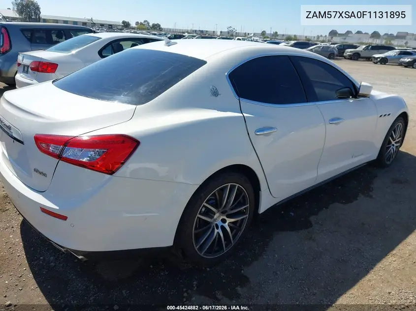 2015 Maserati Ghibli VIN: ZAM57XSA0F1131895 Lot: 45424882