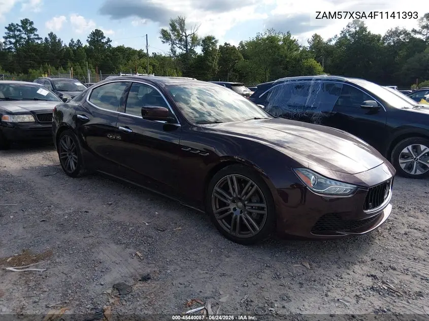 2015 Maserati Ghibli VIN: ZAM57XSA4F1141393 Lot: 45440087