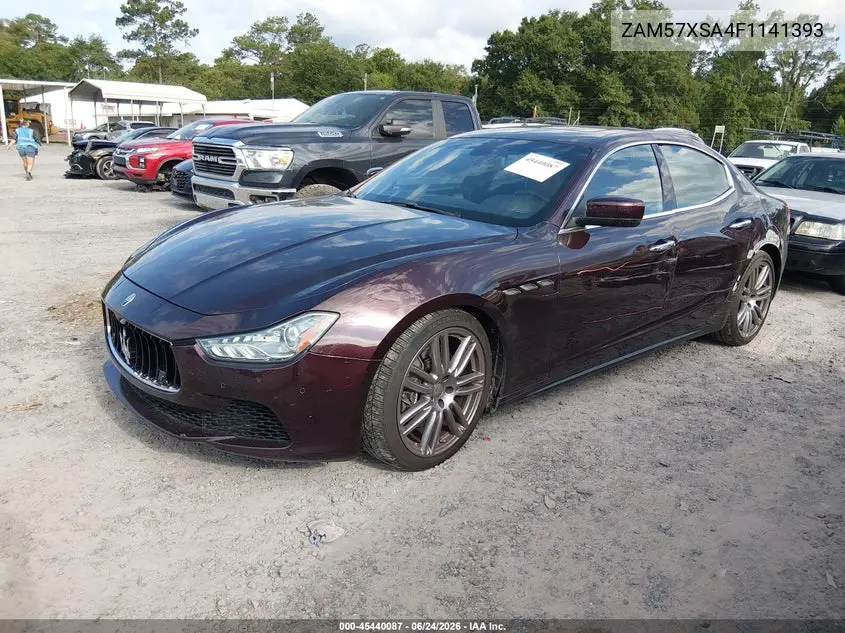 2015 Maserati Ghibli VIN: ZAM57XSA4F1141393 Lot: 45440087