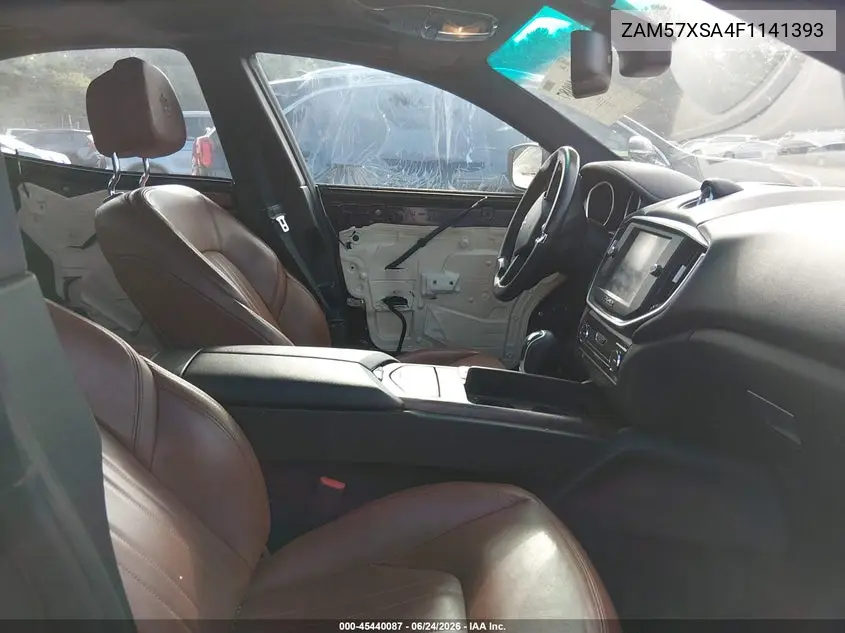 2015 Maserati Ghibli VIN: ZAM57XSA4F1141393 Lot: 45440087