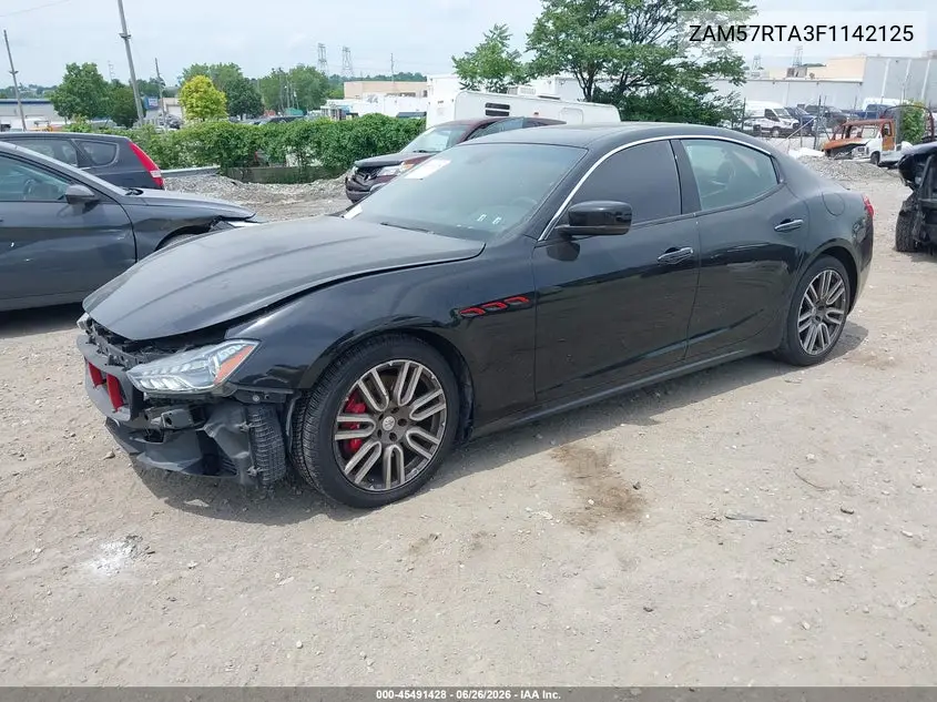 2015 Maserati Ghibli S Q4 VIN: ZAM57RTA3F1142125 Lot: 45491428