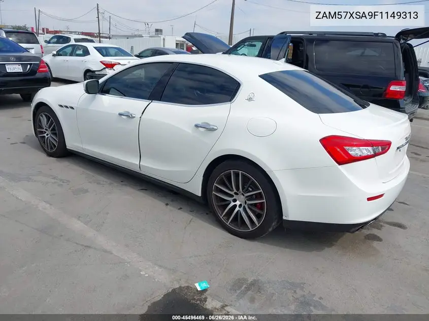 2015 Maserati Ghibli VIN: ZAM57XSA9F1149313 Lot: 45496469