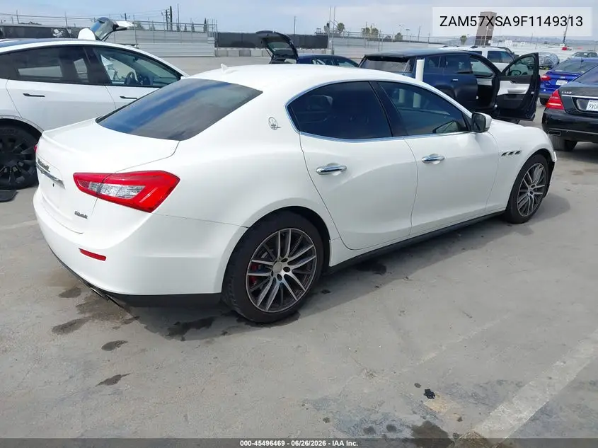 2015 Maserati Ghibli VIN: ZAM57XSA9F1149313 Lot: 45496469