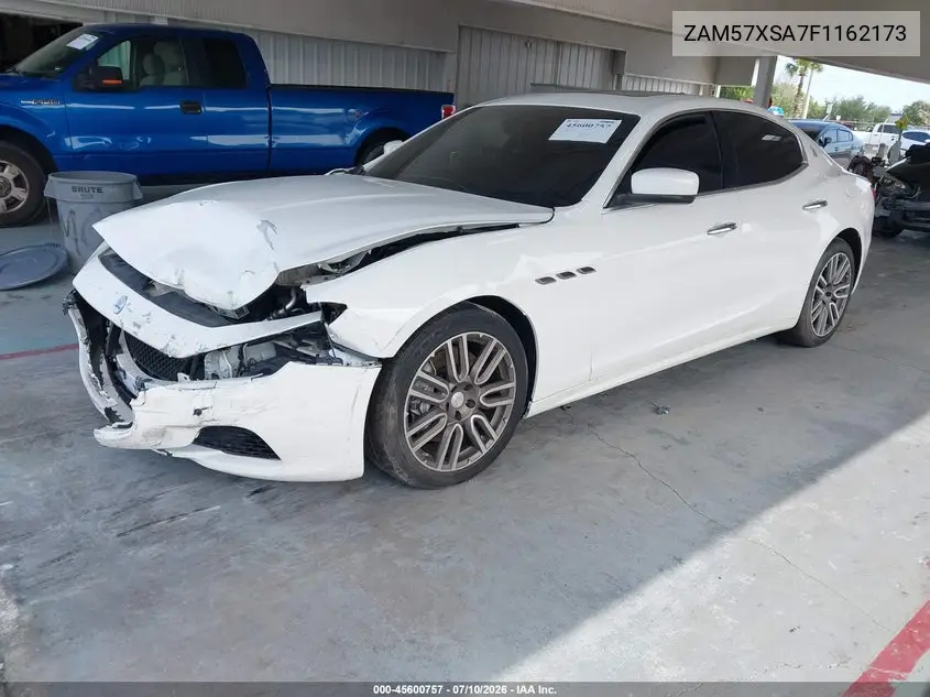 2015 Maserati Ghibli VIN: ZAM57XSA7F1162173 Lot: 45600757