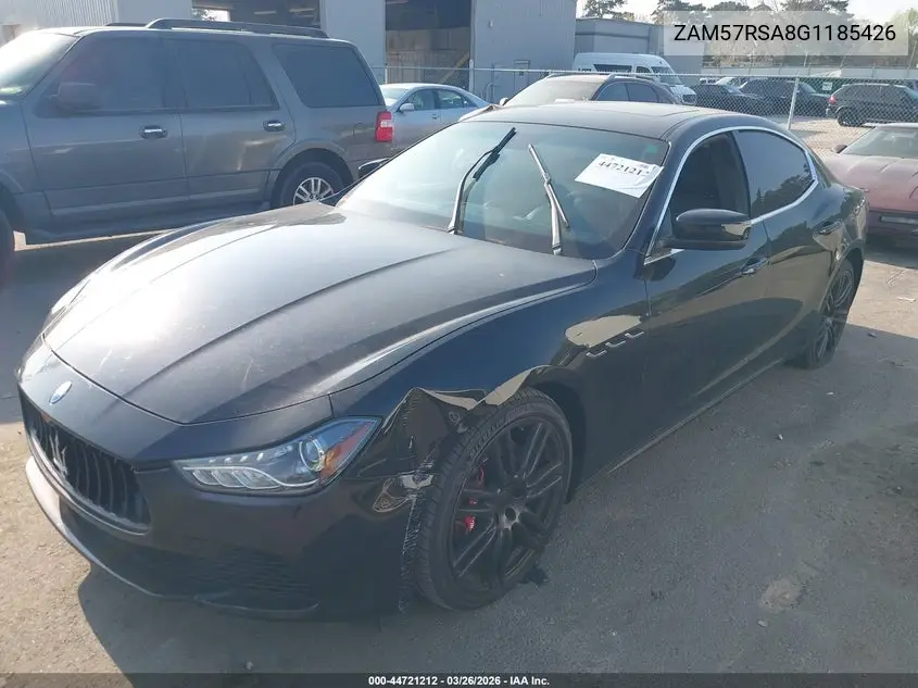 2016 Maserati Ghibli S VIN: ZAM57RSA8G1185426 Lot: 44721212