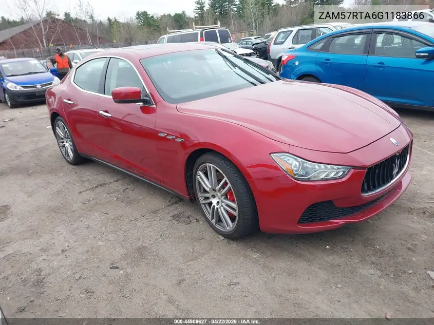 2016 Maserati Ghibli S Q4 VIN: ZAM57RTA6G1183866 Lot: 44908627