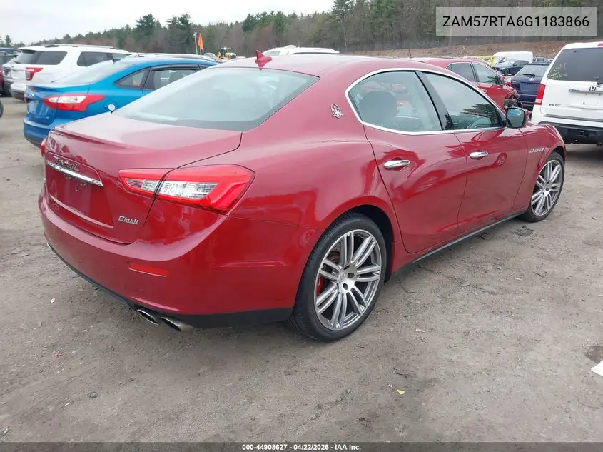 2016 Maserati Ghibli S Q4 VIN: ZAM57RTA6G1183866 Lot: 44908627