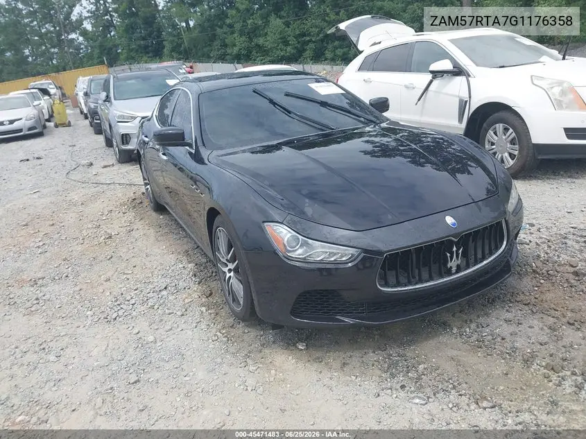 2016 Maserati Ghibli S Q4 VIN: ZAM57RTA7G1176358 Lot: 45471483