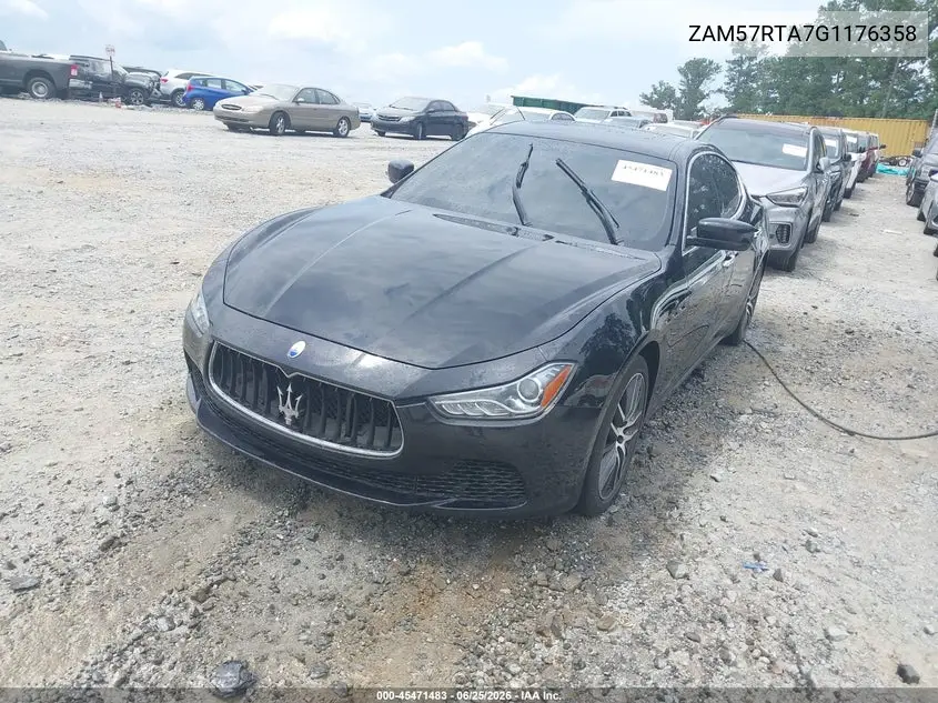 2016 Maserati Ghibli S Q4 VIN: ZAM57RTA7G1176358 Lot: 45471483