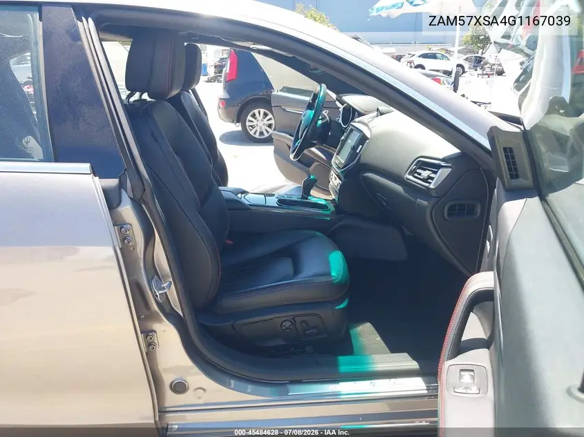 2016 Maserati Ghibli VIN: ZAM57XSA4G1167039 Lot: 45484628