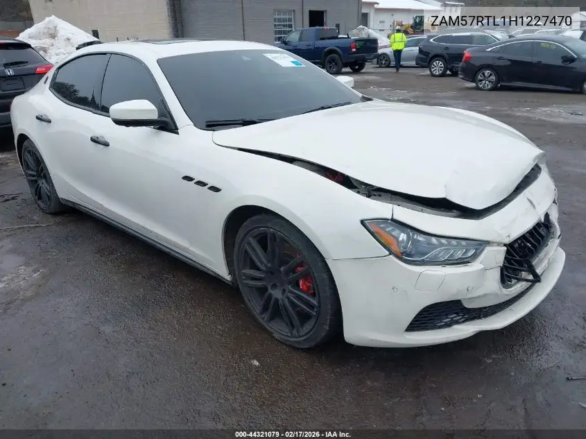 2017 Maserati Ghibli S Q4 VIN: ZAM57RTL1H1227470 Lot: 44321079