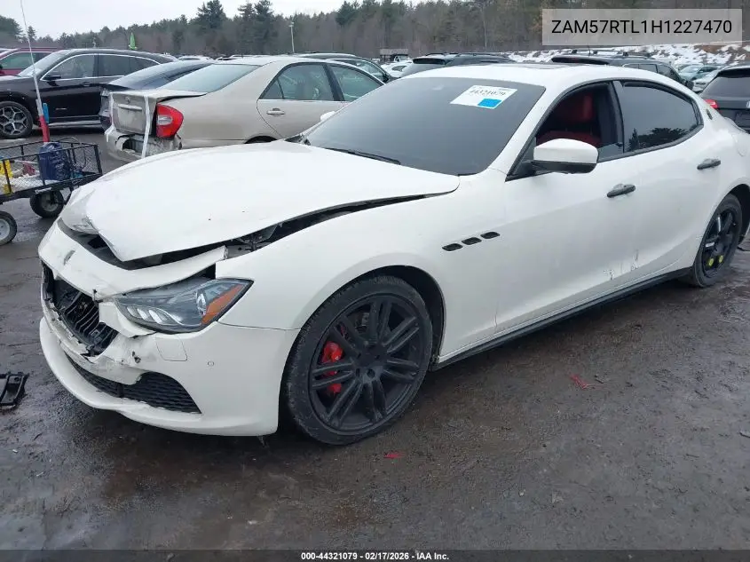 2017 Maserati Ghibli S Q4 VIN: ZAM57RTL1H1227470 Lot: 44321079