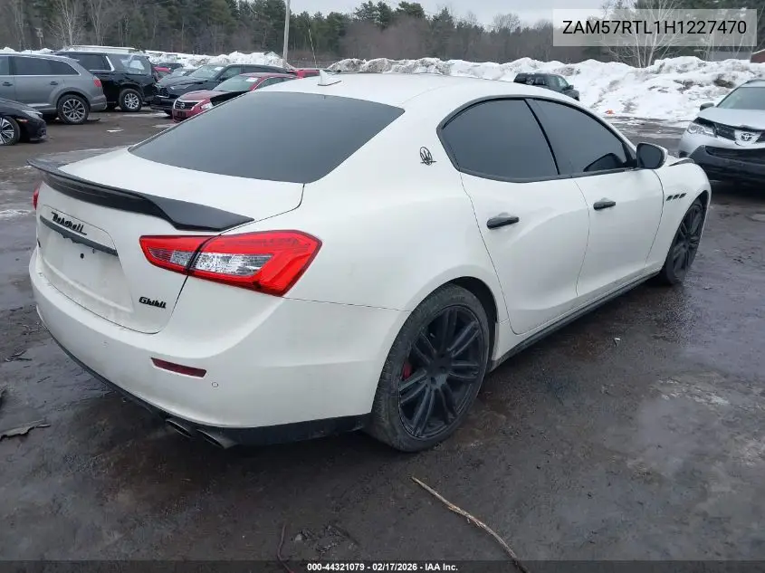 2017 Maserati Ghibli S Q4 VIN: ZAM57RTL1H1227470 Lot: 44321079
