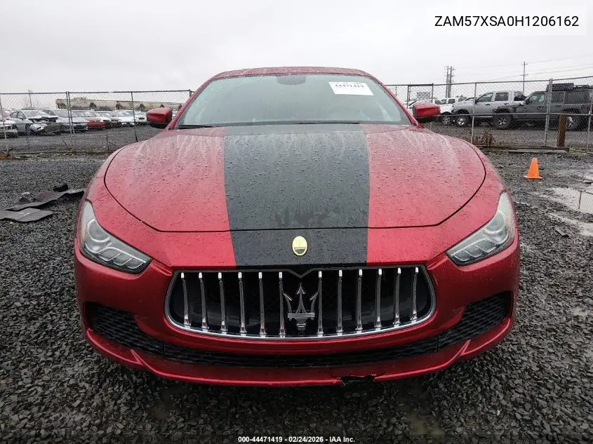2017 Maserati Ghibli VIN: ZAM57XSA0H1206162 Lot: 44471419