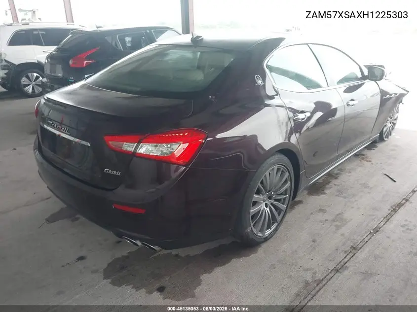 2017 Maserati Ghibli VIN: ZAM57XSAXH1225303 Lot: 45135053