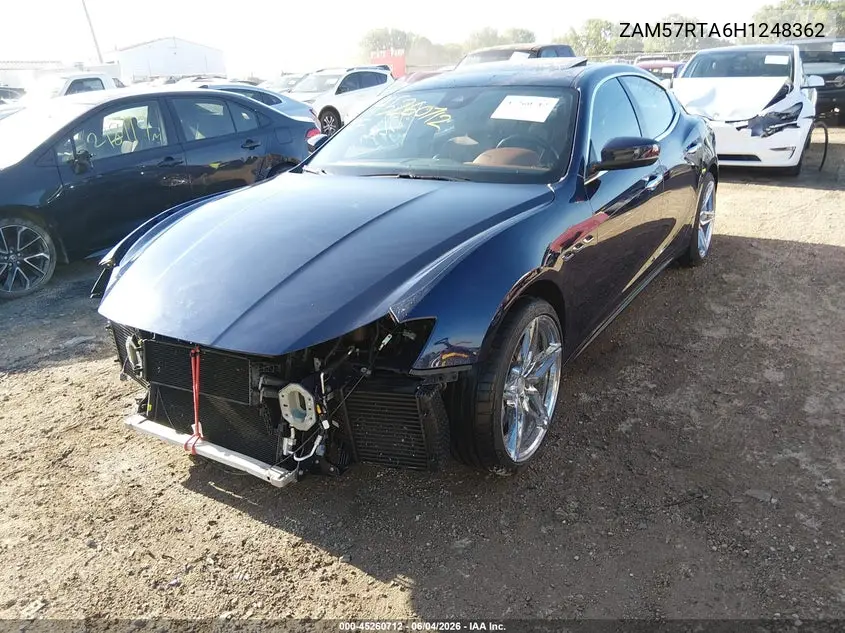 2017 Maserati Ghibli S Q4 VIN: ZAM57RTA6H1248362 Lot: 45260712