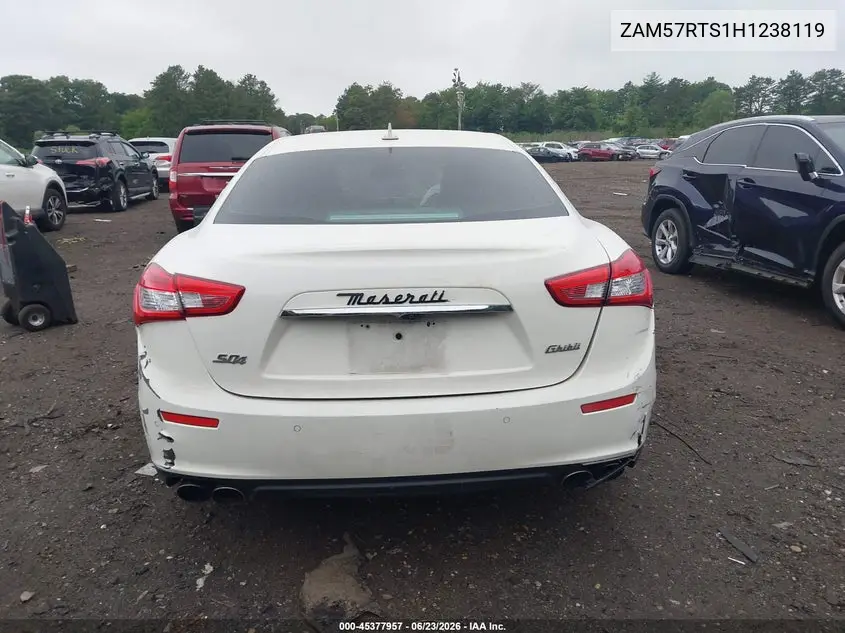 2017 Maserati Ghibli S Q4 VIN: ZAM57RTS1H1238119 Lot: 45377957