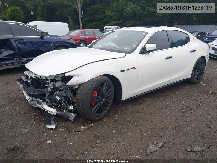 2017 Maserati Ghibli S Q4 VIN: ZAM57RTS1H1238119 Lot: 45377957