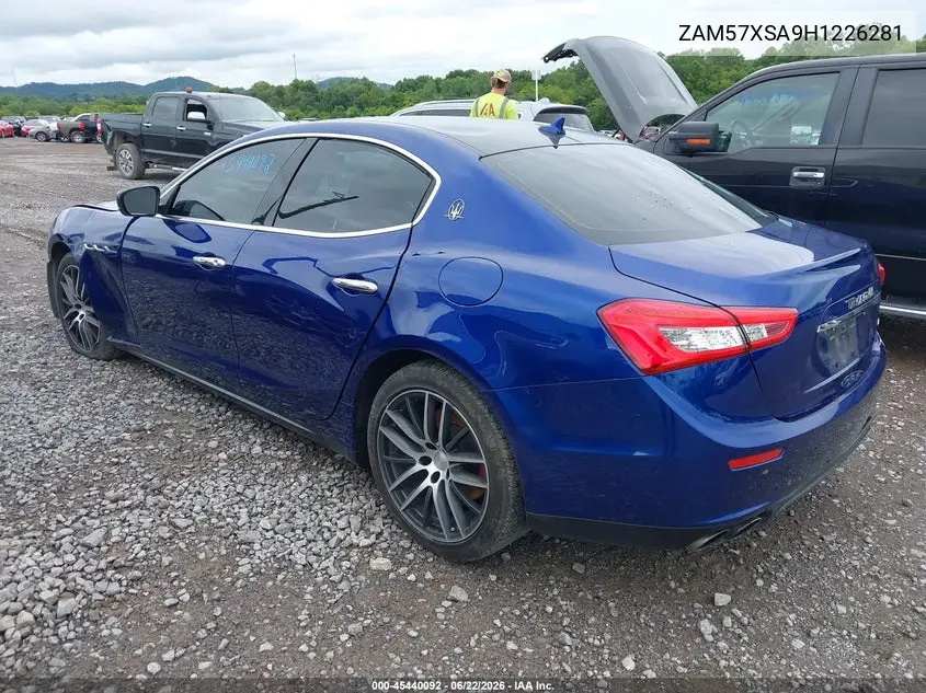 2017 Maserati Ghibli VIN: ZAM57XSA9H1226281 Lot: 45440092