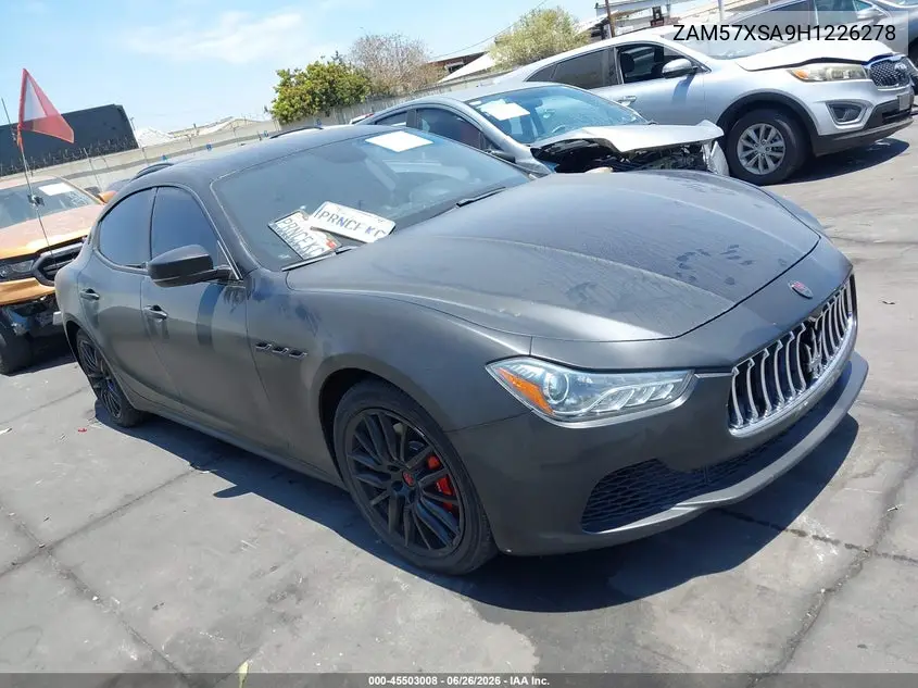 2017 Maserati Ghibli VIN: ZAM57XSA9H1226278 Lot: 45503008