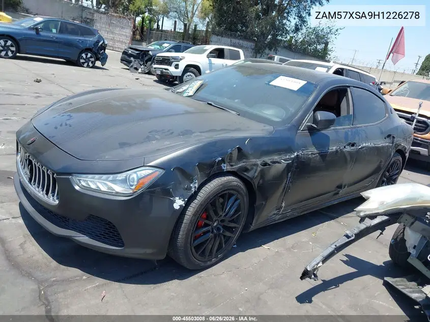 2017 Maserati Ghibli VIN: ZAM57XSA9H1226278 Lot: 45503008