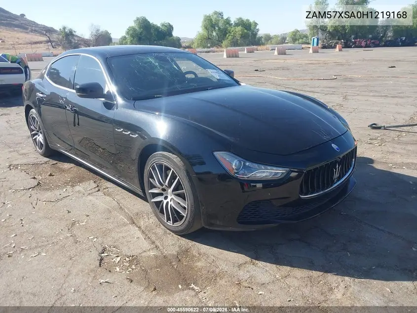 2017 Maserati Ghibli VIN: ZAM57XSA0H1219168 Lot: 45590622