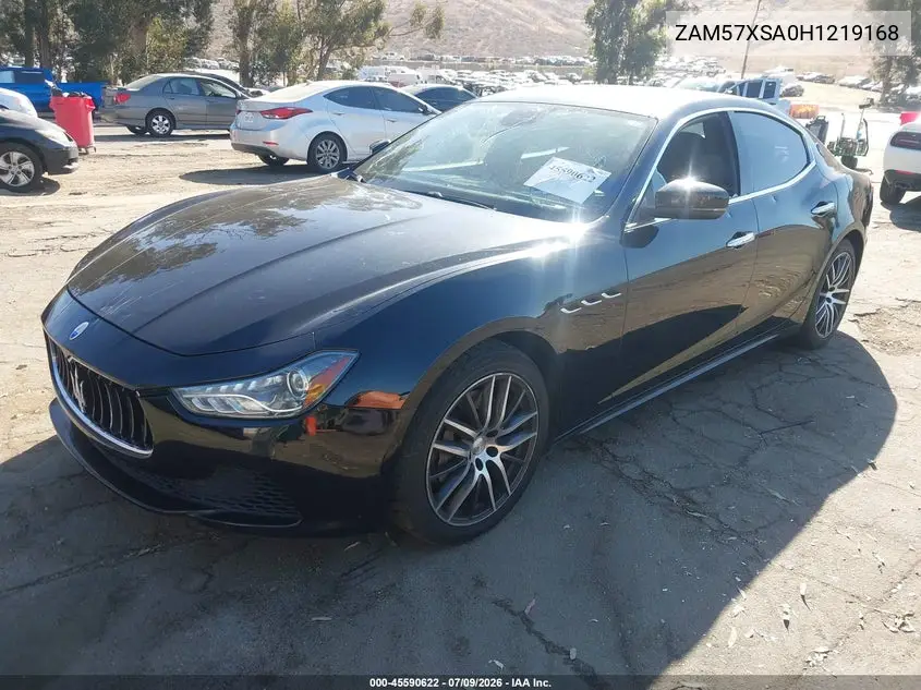 2017 Maserati Ghibli VIN: ZAM57XSA0H1219168 Lot: 45590622